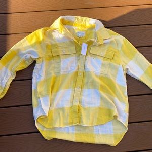 COPY - Yellow and white AMERICAN EAGLE flannel